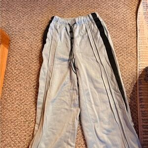 FP Movement by Free People Light Blue Track Pants with Black Side Panels